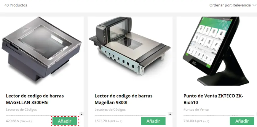 Selecciona tus productos Selecciona tus productos