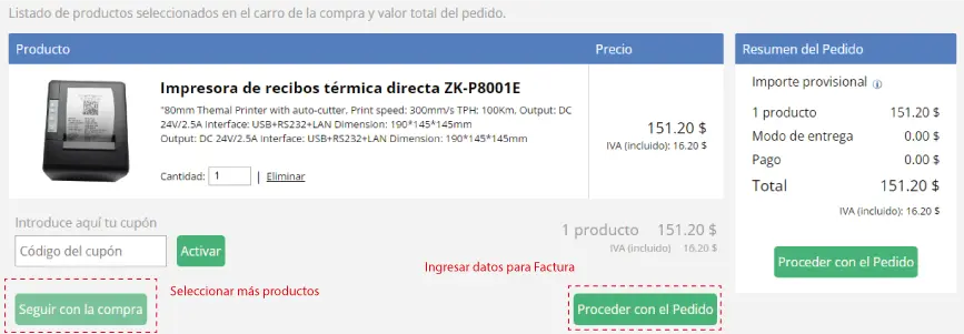 Ingresa más productos Ingresa más productos