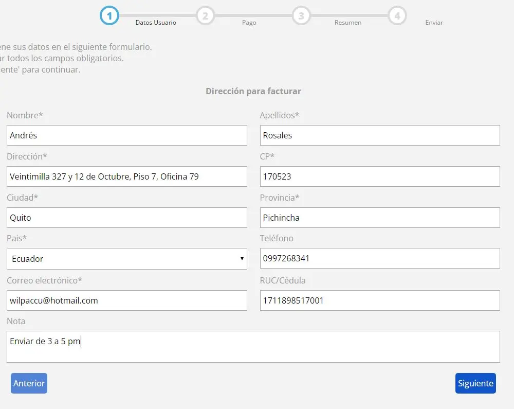 Ingresa tu datos para facturar Ingresa tu datos para facturar