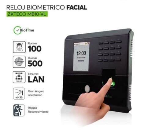 Reloj Biometrico Facial